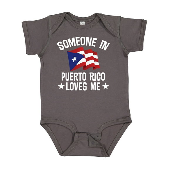Inktastic Someone in Puerto Rico Loves Me Boys or Girls Baby Bodysuit