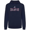 thumbnail image 2 of Men's Levelwear  Navy Atlanta Braves Podium Journey Hoodie, 2 of 3