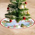 thumbnail image 2 of Christmas Tree Skirt, Snowman Pattern Christmas Tree Mat, Xmas Ornaments for Indoor Outdoor Holiday Decorations 36 Inch, 2 of 5