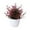 Red, variant on Realistic Potted Greenery with 17 Green Ice Leaves for Home Desk Indoor Decoration