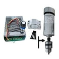 thumbnail image 2 of Air cooled 0.4kw CNC Drill chuck spindleMotor Kit 400W Spindle Motor / Power Supply speed governor For Engraving, 2 of 7