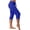 Blue, variant on Women Shorts Summer Knee Length Pants Elastic Waist Bermuda Shorts Beach Capris Sweat Lounge Shorts with Pockets Green S