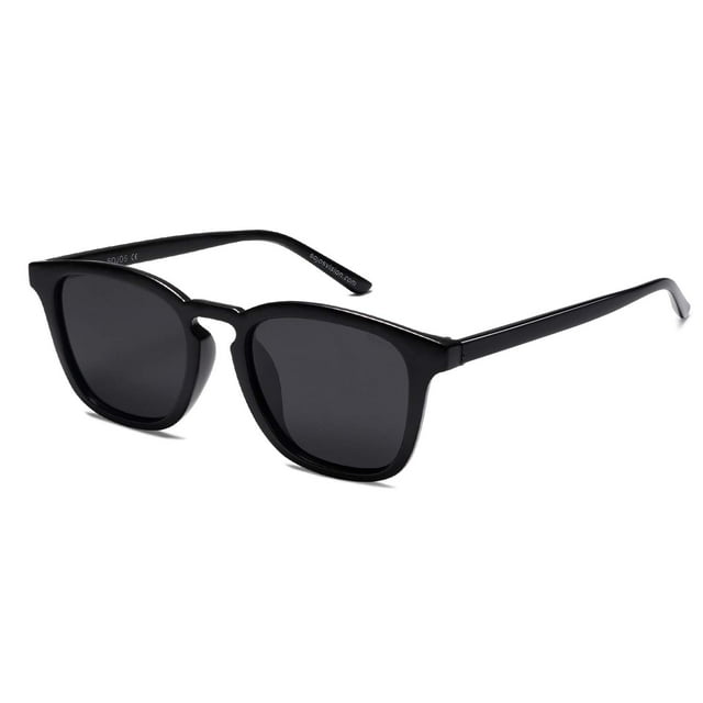 Gafas de Sol SOJOS Polarizadas Estilo Clásico Vintage Negro/Gris