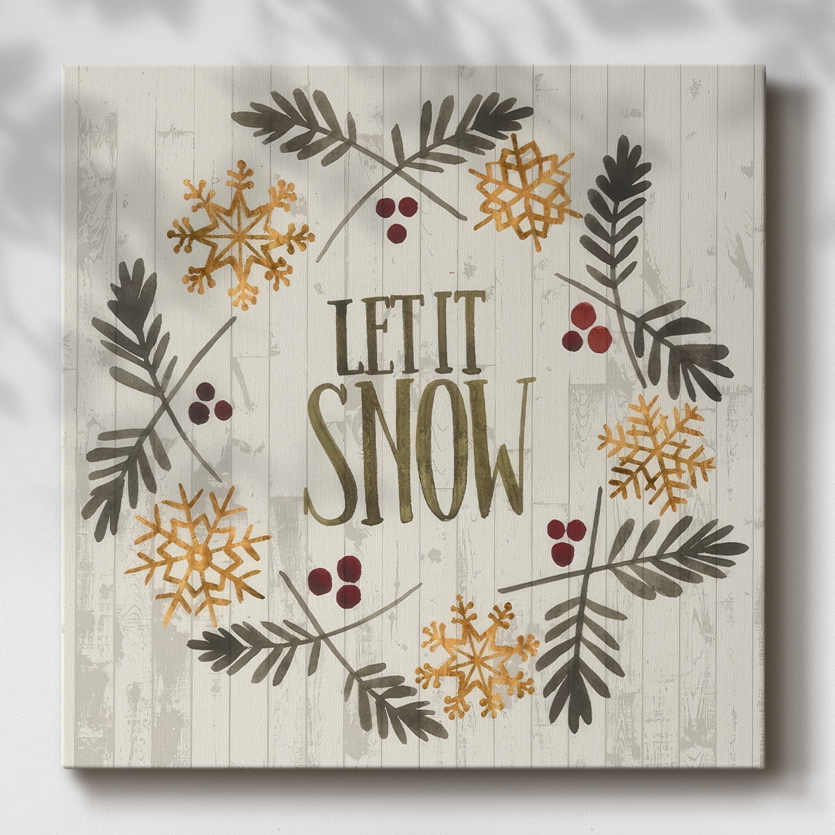 Rustic Christmas VI- Gallery Wrapped Canvas
