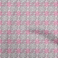 thumbnail image 1 of oneOone Velvet Light Gray Fabric Asian Block Dress Material Fabric Print Fabric By The Yard 58 Inch Wide, 1 of 4