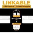 thumbnail image 2 of LED Under Cabinet Lighting Hardwired - 3CCT 18 Inch White Finish - Undercabinet Lights for Kitchen - Linkable Undercounter Dimmable Plug in Light or Hard Wired - Under Counter Fixture Direct Wire, 2 of 6