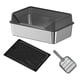 thumbnail image 3 of Caja de arena para gatos Salvador acero inoxidable inodoro para gatos interior negro alto, 3 of 10