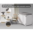 thumbnail image 3 of Horti Cubic Horizontal Storage Shed, Multi-Purpose Outdoor Storage Box, 34 Cubic Feet, White, 3 of 7