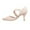 Beige, variant on Fesfesfes Plus Size Heels Womens Banquet High Heel Side Space Formal Sleeve Shoes 9.5(43)