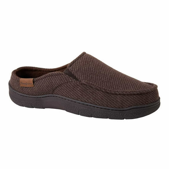 Dearfoams Mens Size Medium (9-10), Indoor/Outdoor Slipper Easy On/Off, Brown NEW Ships without Box
