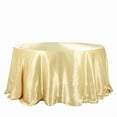 thumbnail image 2 of BalsaCircle 132 in Champagne Satin Round Tablecloth Wedding Party Events Reception Catering Decorations Supplies, 2 of 8