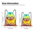 thumbnail image 2 of Pofeuu Minions for Water-Resistant 210D Drawstring Bag Compact Foldable Design Gym Yoga Travel Essentials Lightweight Carryall-Small, 2 of 6
