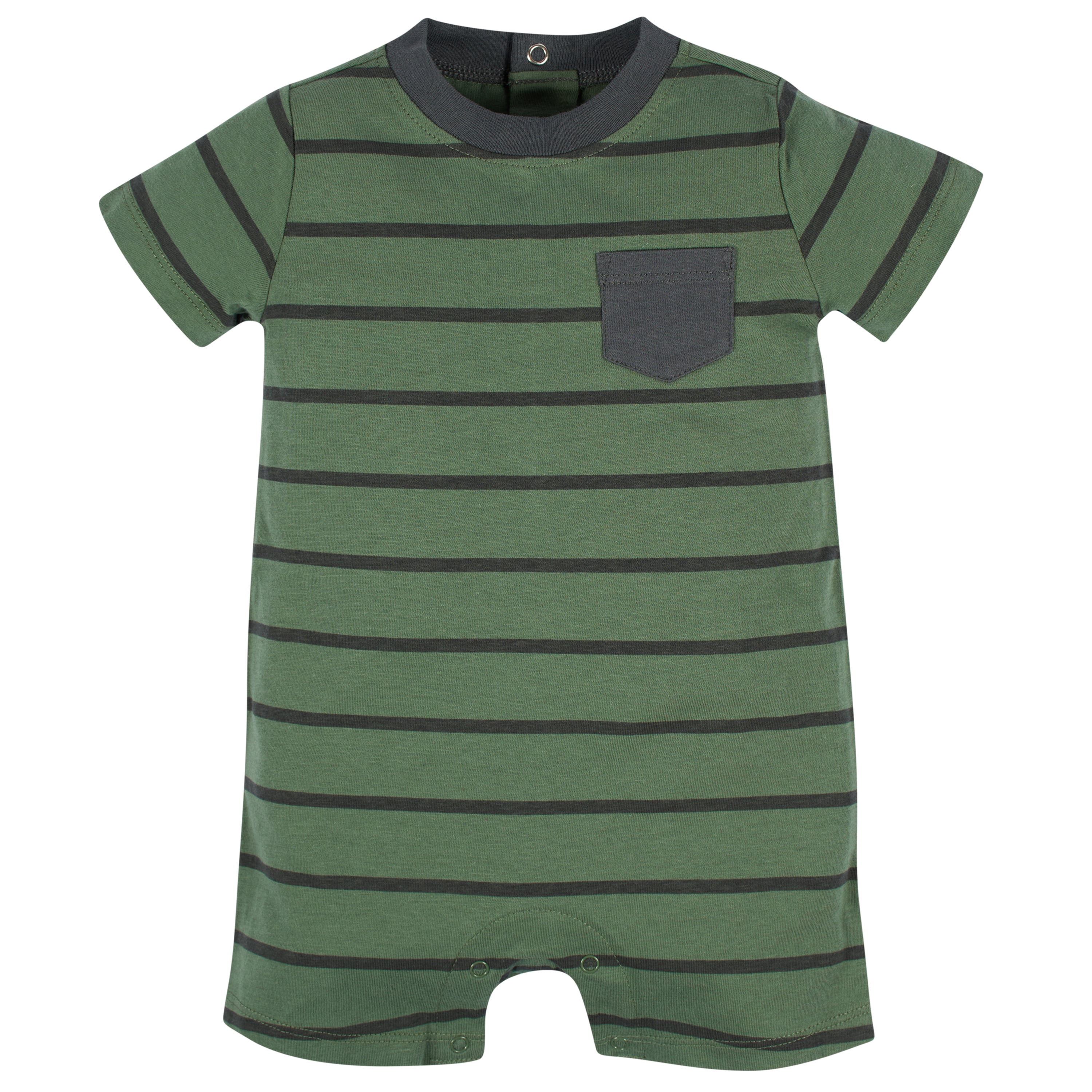 Onesies Brand Baby Boy Short Sleeve and Sleeveless Rompers, 3-Pack, Sizes 0/3 Months - 24 Months