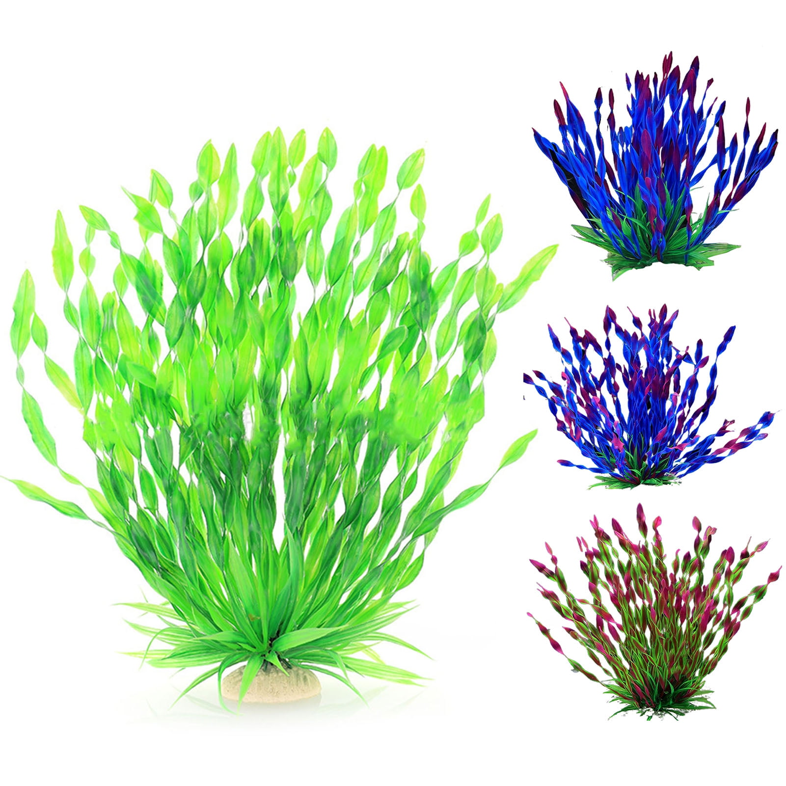 Walbest Artificial Aquariums Plants Plastic Fish Tank Plants for