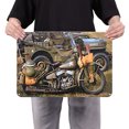 thumbnail image 4 of Placa Metal Vintage Moto Pintura Hierro Rectangular Arte Pared Del 40x30cm, 4 of 9