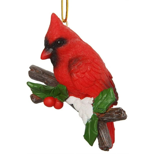 Cardinal Bird Figurine Hanging Christmas Tree Ornaments Walmart Com Walmart Com