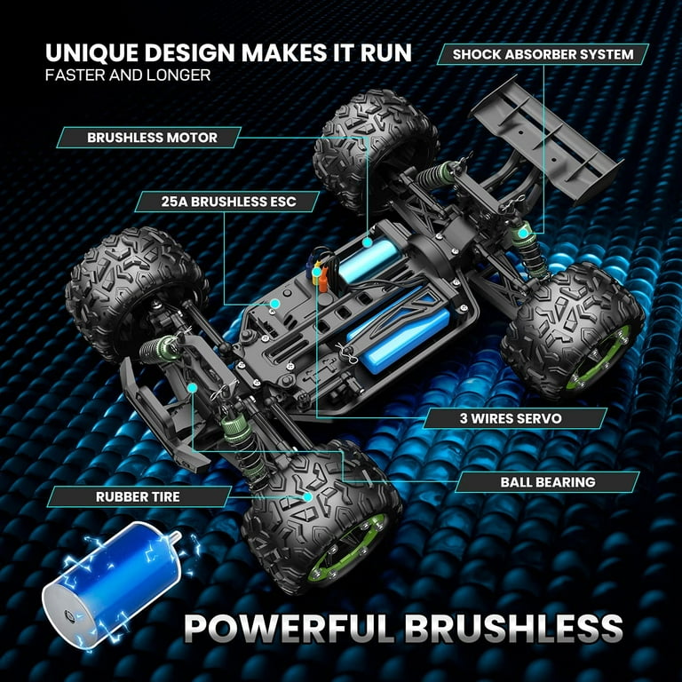 DEERC RC Car 60KM H High Speed Hobby Grade RC Car for Adults 4WD 1