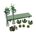 thumbnail image 4 of 3 Lotus Flower Tealight Holder 2 Lucky Bamboo Candle Garden Set, 4 of 4