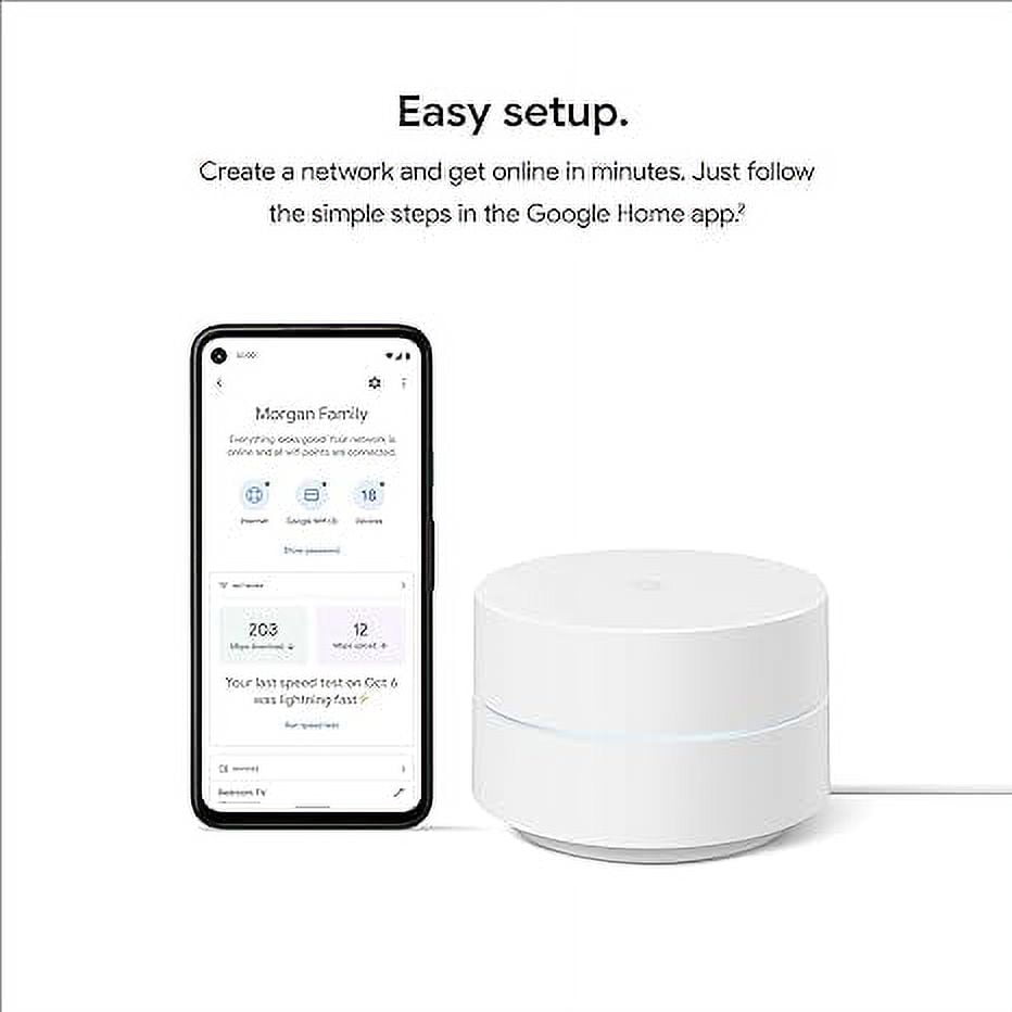 Open Box Google Nest Wifi GJ2CQ AC1200 Dual-Band Mesh Wi-Fi System