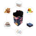 thumbnail image 7 of Yayeee Freestanding Laundry Hamper with Handle Collapsible Large Storage Basket for Clothes, Red Floral Flamingo, 7 of 7