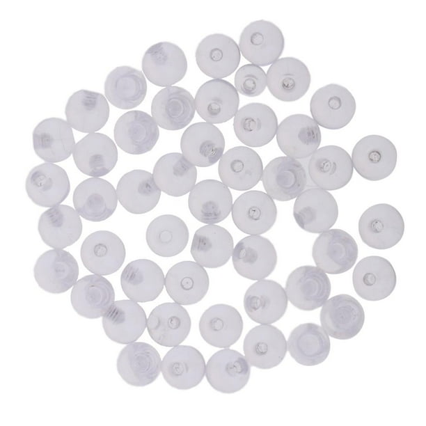 Bolas de joyería de piercing Sunnimix 50 piezas Acrílico transparente 1.2 x 4 mm