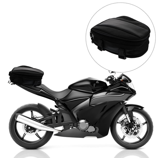 unbranded 1Ud Bolsa Trasera Para Asiento De Motocicleta Impermeable De Plástico Flexible Y Moderno