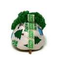 thumbnail image 5 of OoohGeez Womens Funny Bob Ross House Fluffy Sherpa Slipper with Grippers, Lil Happy Trees, L, 5 of 7