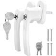thumbnail image 1 of 2 PCS Aluminum Keyed Window Handle, Lockable Window Handle, for All Windows and Balcony Doors (White), 1 of 5