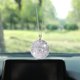 thumbnail image 2 of Espejo retrovisor del coche con bola de cristal brillante, adorno de decoración del hogar con diamantes de imitación, atrapasol de cristal, decoración glamorosa, regalo de Año Nuevo, 2 of 5