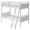 White, variant on Costway Twin Over Twin Bunk Bed Convertible 2 Individual Beds Wooden Espresso