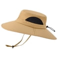 thumbnail image 1 of Montañismo al aire libre sombrero para el sol impermeable de secado rápido, sombrero de pescador con protección solar, sombrero de verano para hombre, sombrero de sombrilla de ala grande, 1 of 5
