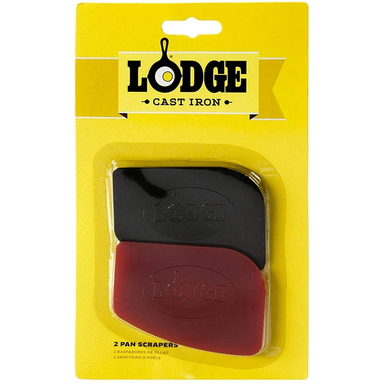 Lodge Pan Scrapers, Red/Black - 2 pack