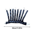 thumbnail image 2 of Diadema rizadora de pelo sin calor, hebilla de nailon ajustable, 6 varillas, 2 pinzas, esponja de satén para pelo largo, apta para dormir, sin daños por calor, material de poliéster negro, 2 of 2