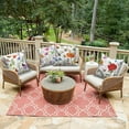 thumbnail image 6 of Spring Floral Throw Pillow Covers 18x18 Set of 4,Wildflowers Plants Butterfly Decorative Pillow Cases for Bedroom Sofa Couch, 6 of 6