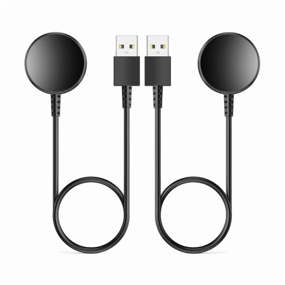 FU20282-Pack for Samsung Watch Charger Compatible with Galaxy 7/6/6 Classic/5/5 Pro/4/4 Classic/3/Active Ultra/FE Galaxy-Watch Cable USB Magnetic Charging-3.3ft/1m