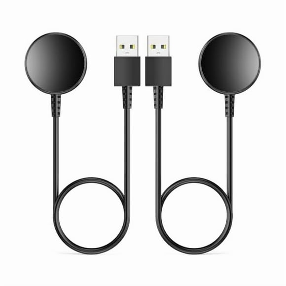 ccwmincc 2-Pack for Samsung Watch Charger Compatible with Galaxy 7/6/6 Classic/5/5 Pro/4/4 Classic/3/Active Ultra/FE Galaxy-Watch Cable USB Magnetic Charging-3.3ft/1m