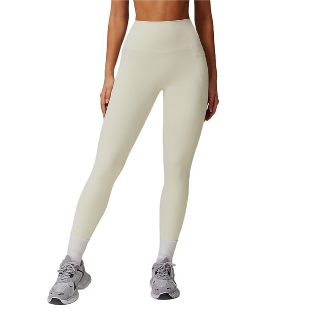 Leggings de cintura alta con bolsillos for mujer, pantalones de Yoga elásticos suaves, Leggings de entrenamiento informales a prueba de sentadillas