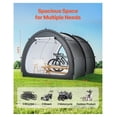 thumbnail image 3 of Bike Storage Tent 5+ Bikes Outdoor Waterproof Tent Fan Shaped Bicycle Shelter with Fiberglass Poles & Ventilation, 3 of 9