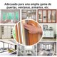 thumbnail image 2 of Inteprter Kit de sellado de ventanas de aire acondicionado de esponja de bajo consumo, aislamiento acústico fresco y sin polvo, aislamiento de Decoración del hogar Paquetes de 4 grises, 2 of 6