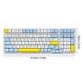 thumbnail image 3 of Teclado Para Juegos Teclado Para Juegos K96 Teclado Silencioso Compatible Con Bluetooth De 100 Teclas (Limón) Kuymtek Para estrenar, 3 of 3