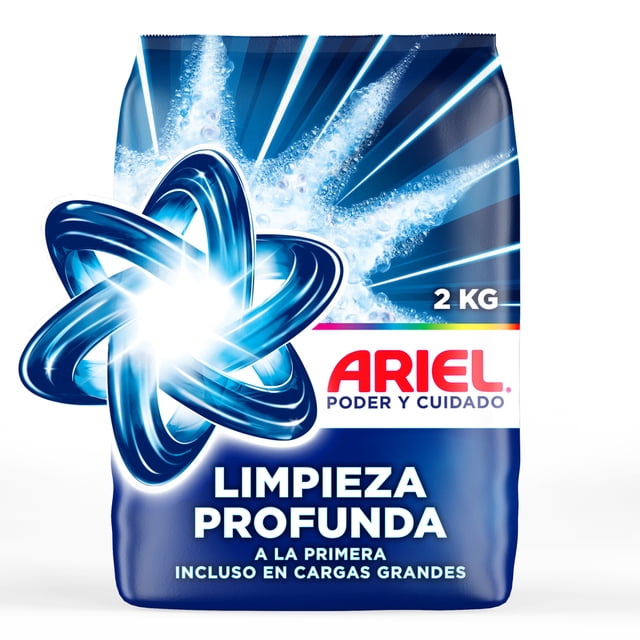 Detergente en Polvo Ariel Limpieza Profunda a la Primera Polvo Ultra Fino 2 kg
