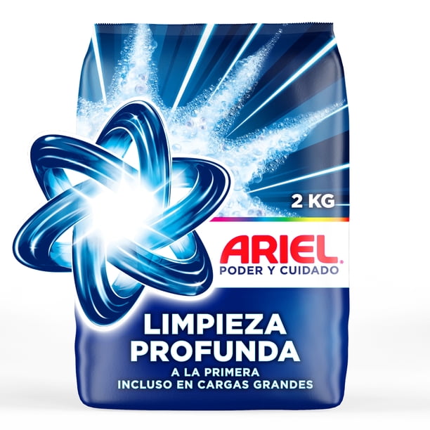 Detergente en Polvo Ariel Limpieza Profunda a la Primera Polvo Ultra Fino 2 kg