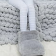 thumbnail image 2 of Calentador de pies eléctrico relajante de Fleece shamjiam suave gris, 2 of 9
