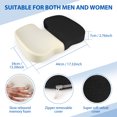 thumbnail image 2 of Enhanced Seat Cushion, Memory Foam Coccyx Cushion for Tailbone Pain, Office Chair Car Seat Cushion, Sciatica & Back Pain Relief, Black, 2 of 7