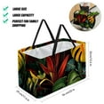 thumbnail image 2 of Tropical Plants Large Foldable Oxford Cloth Cube Organizer Tote Bag Toy Basket, 2 of 7