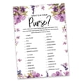 thumbnail image 2 of Inkdotpot FloralWedding Shower Bachelorette Party Bulk ActivityGameCardsWhats In Your Purse Bridal ShowerGame 50-Pack, 2 of 7