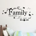 thumbnail image 2 of Vikakiooze Home Decor , Family Letter Quote Removable Vinyl Decal Art Mural Home Decor Wall Stickers, 2 of 6