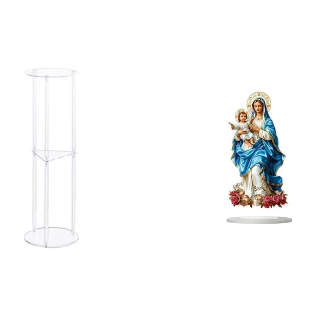 Mesa Auxiliar Acrílica Para Espacios Pequeños Y Decoración De Balcón De Oficina. Fácil De Armar Y Adorno De Mesa único Para Armar Uno Mismo, Ideal Para Las Fiestas.