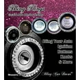 thumbnail image 2 of ORUYROP Crystal Rhinestone Car Bling Ring Emblem Sticker, Bling Car Accessories for Women, Push to Start Button, Key Ignition Starter & Knob Ring, Interior Glam Car Decor Accessory (Silver), 2 of 7