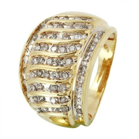 Foreli 1.03CTW Diamond 10k Yellow Gold Ring